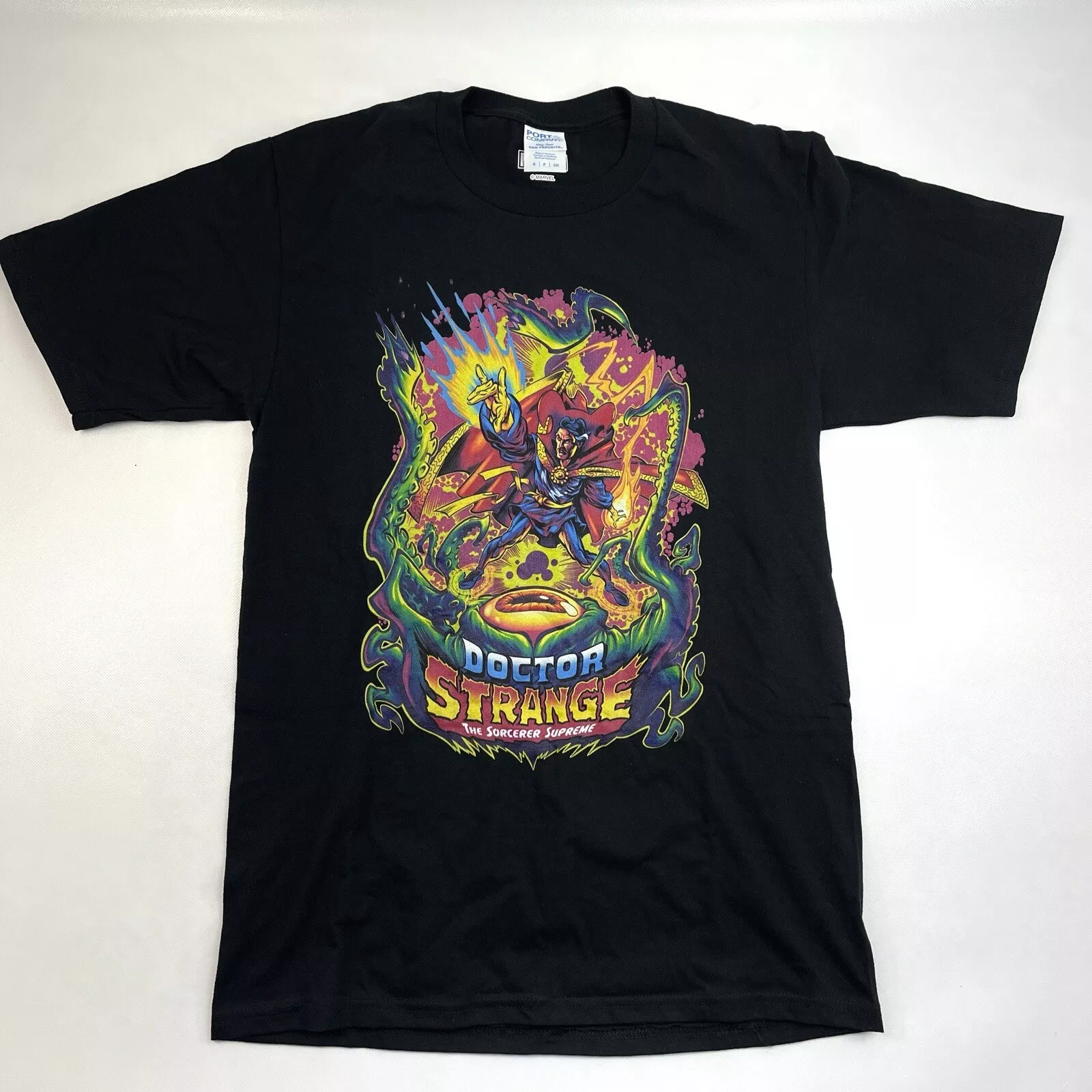 T shirt noir homme Marvel Comics Doctor Strange The Sorcerer Supreme taille S