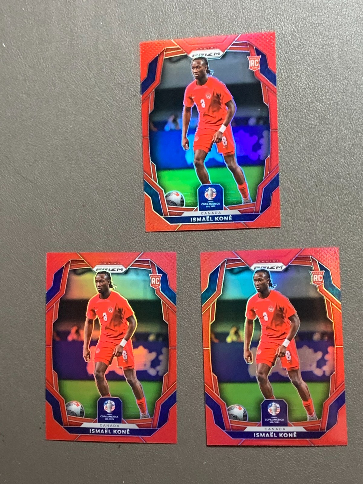 2024 Panini Prizm CONMEBOL Copa America Ismael Kone Rc Red /199 Canada