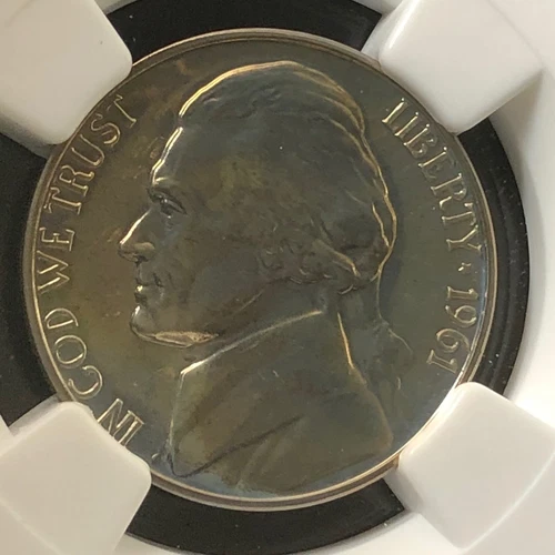 1961 5C Proof Jefferson Nickel NGC PF67       3512465-008