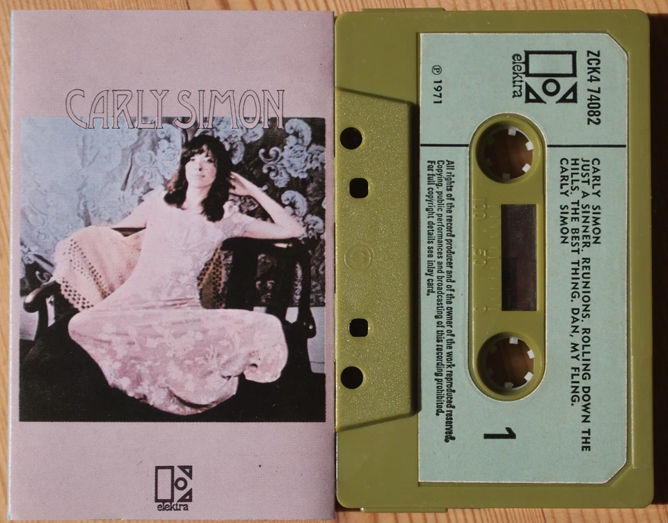 CARLY SIMON - CARLY SIMON (ELEKTRA ZCEK 74082) 1971 CASSETTE TAPE RARE 1st UK  - Image 2 of 4