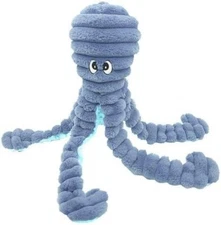 Pet Lou King Octopus, 26-inch Height, Blue, Pet Toys Supplies