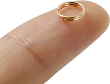 100Pcs Small Key Rings Mini Keyring Rings Split Rings for Keychains Metal Rings