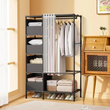 Dustproof Wardrobe Bedroom Cabinet Home Furniture Clothing Storage Shelf Rack