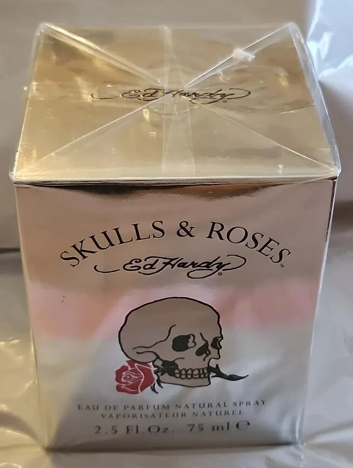 Ed Hardy Skulls & Roses women EDP 2.5 oz factory sealed(& 1 free perfume) - Image 2 of 3