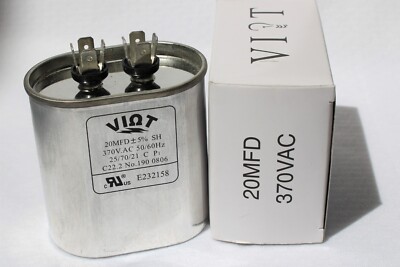 Compressor AC Furmance Blower Fan Motor Start Run Capacitor Replace 20uFD HVAC