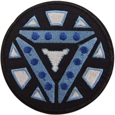 Iron Man Arc Reactor 3 1/2" Logo Iron-on/Sew-on Embroidered PATCH