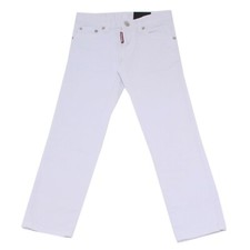 8016T jeans bimbo DSQUARED2 CLEMENT JEAN bianco denim trouser jean kid