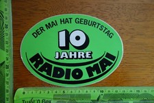 Old sticker station radio May 10 years May has birthday