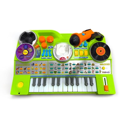 VTech KidiJamz DJ Music Studio Piano Keyboard Green (Read