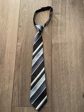 Elegant Tie  Communion Wedding  Boys  Light Blue Navy  Adjustable