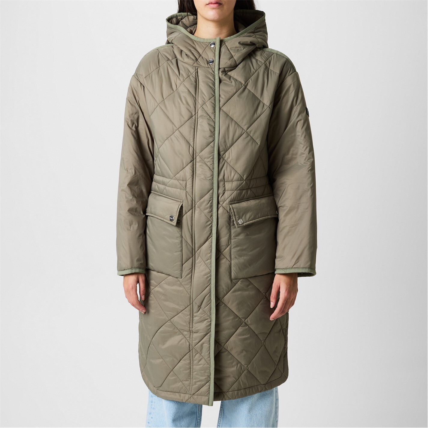 Верхняя одежда для женщин DKNY - длинная стеганая куртка Qlt