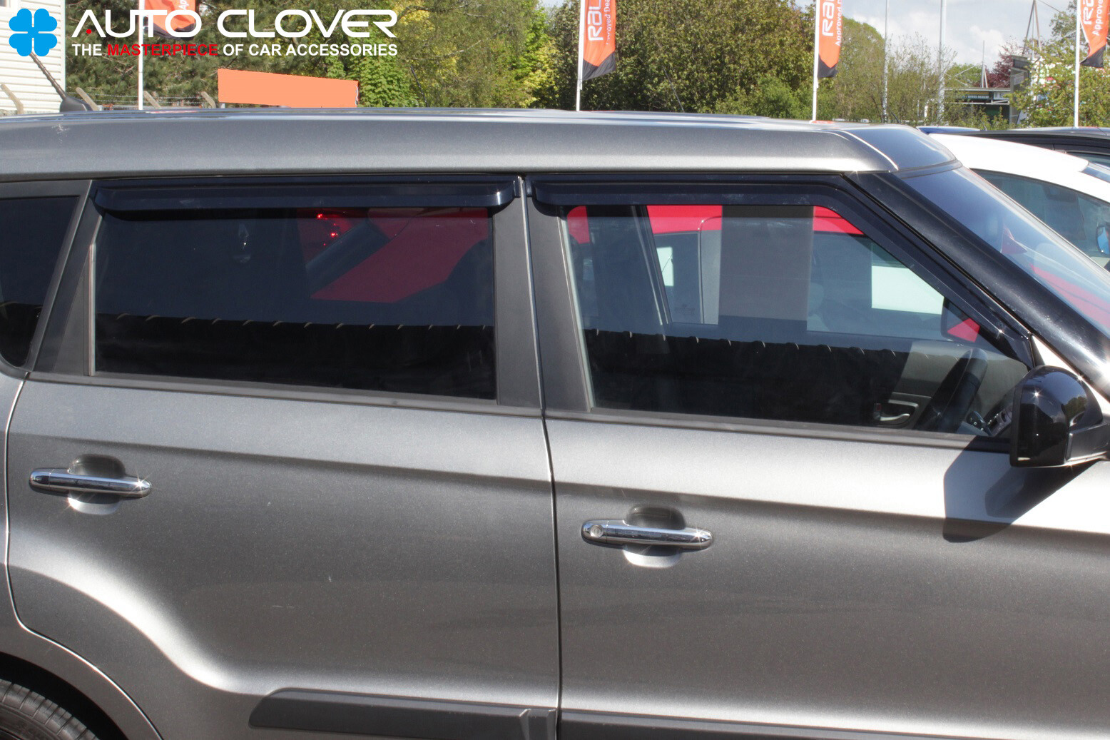Auto Clover Wind Deflectors Set for Kia Soul 2009 2013 (4 pieces) eBay