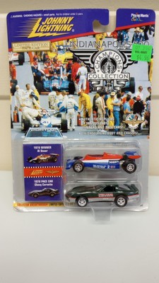 Johnny Lightning 1978 Al Unser Indy 500 Winner & 1978 Corvette Pace Car NOS 1996