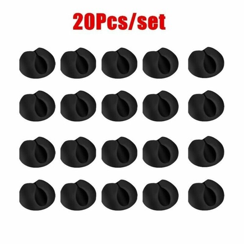 20X Self Adhesive Cable Clips Cord Management Wire Holder Organizer Clamp AU - Photo 5/10