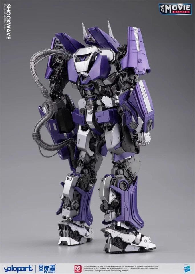 YoloPark Shockwave Shockblast Bumblebee película Transform Assembly modelo figura CALIENTE Foto 2 de 4