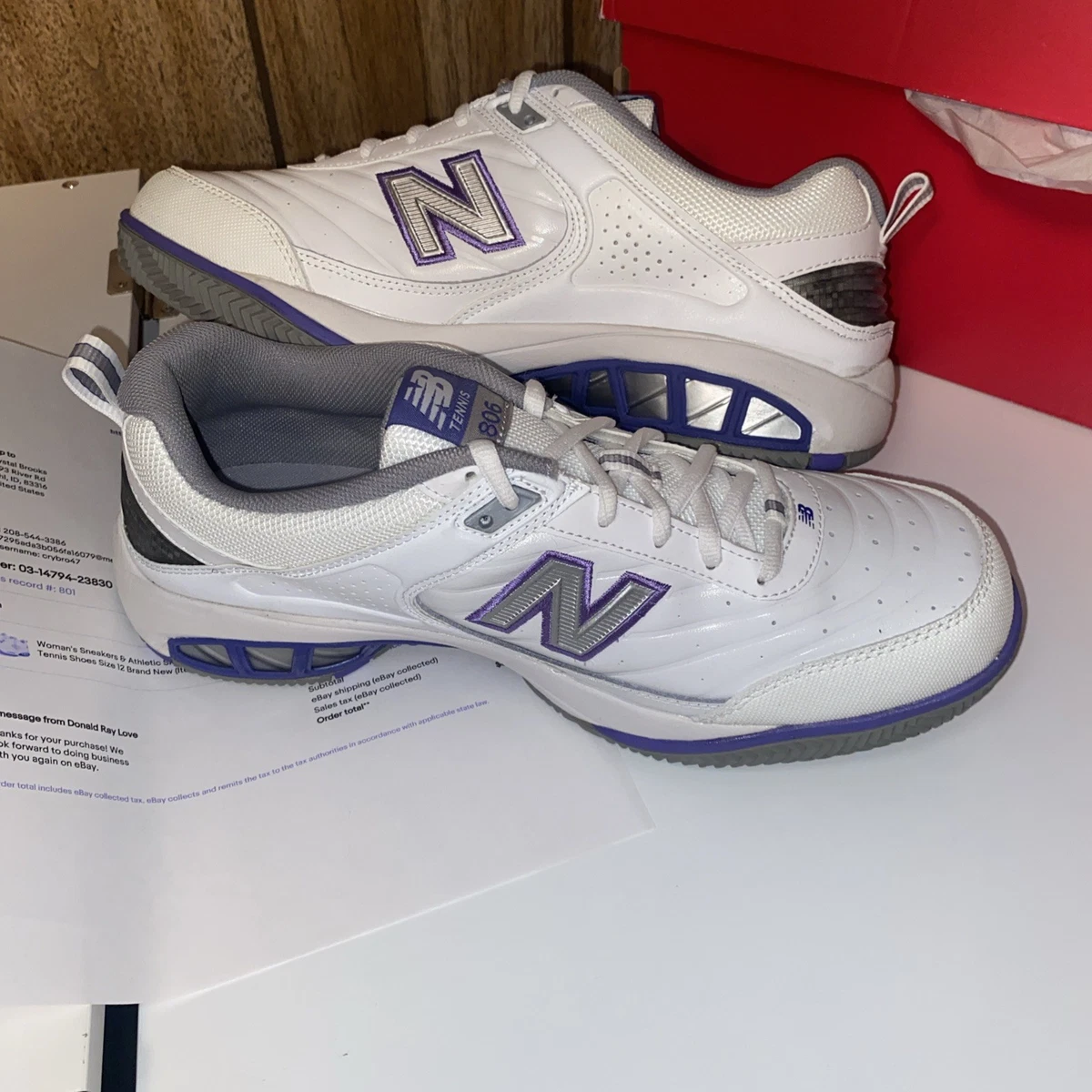 NWTNew Balance Women Tennis Shoe, Parchment/Nb Navy size 8.5 M New Balance W Width Tennis Shoes for Women for sale | eBay main image 3