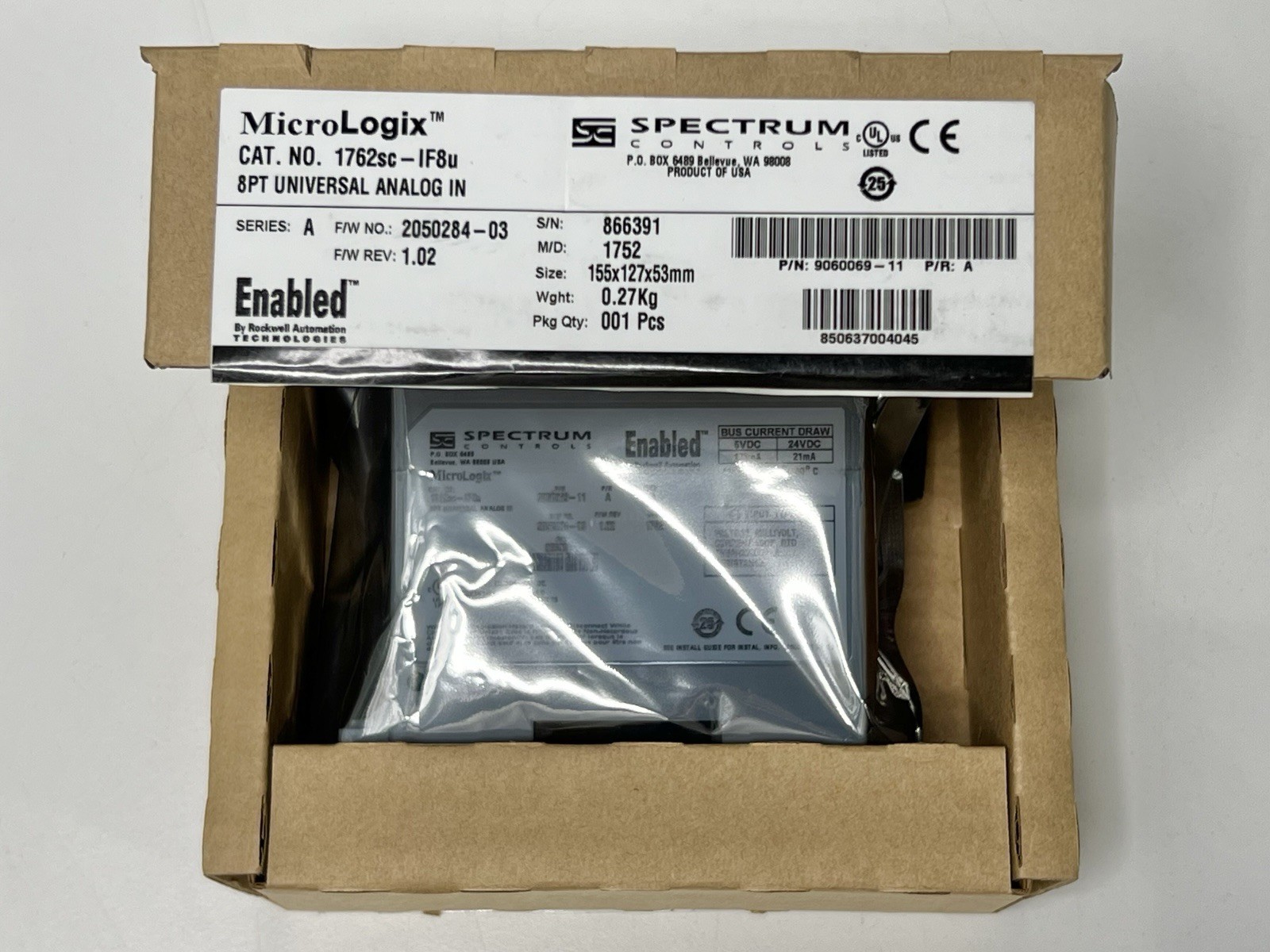 Spectrum Controls 1762sc-IF8u MicroLogix 8-Ch Universal Analog Input Module