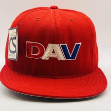 Vintage DAV Disabled American Veteran Red Hat Cap SnapBack Made In USA
