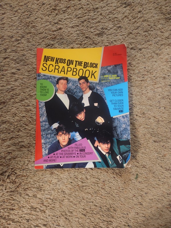 Vintage scrapbook New Kids on the Block The product is a of vintage New Kids
