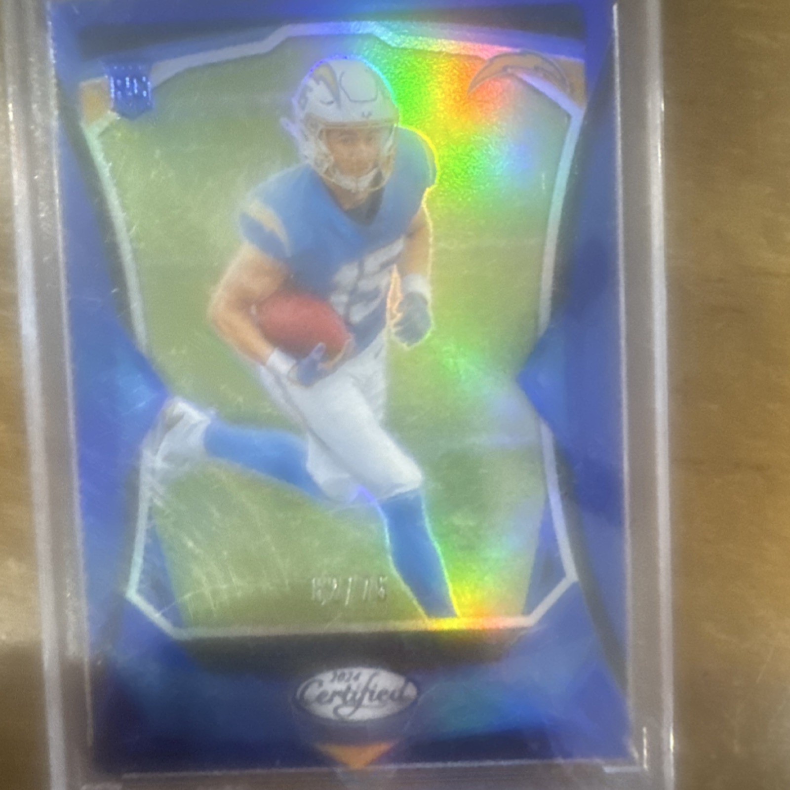 Panini 2024 Certified Mirror Blue Ladd McConkey #125 Chargers NFL /75