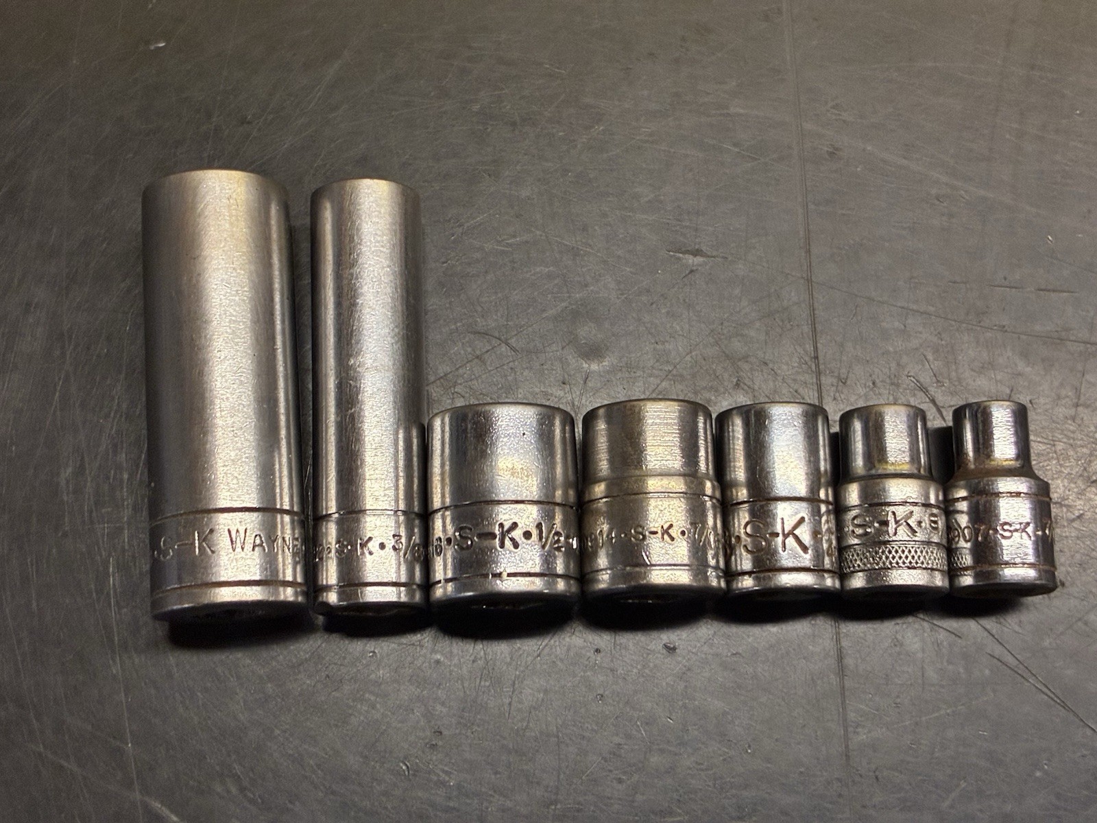 S-K 1/4 Drive Sockets USA Made