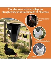 Chicken Cone for Butchering,1 Pack Medium-Sized, Smooth Edge