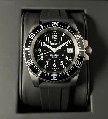 Reloj estilo buceo de campo de titanio HAQ 40 mm - alta precisión suizo ETA PreciDrive - Imagen 1 de 4