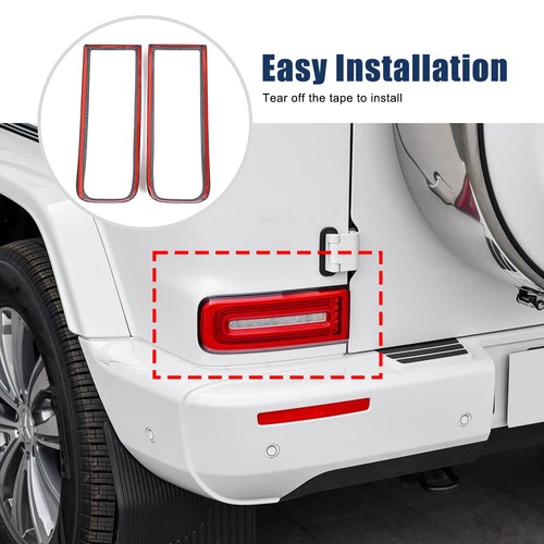 Matte Real Carbon Fiber Rear Tail Light Trim Cover For Benz G-Class W464 2019+ - Picture 11 of 17