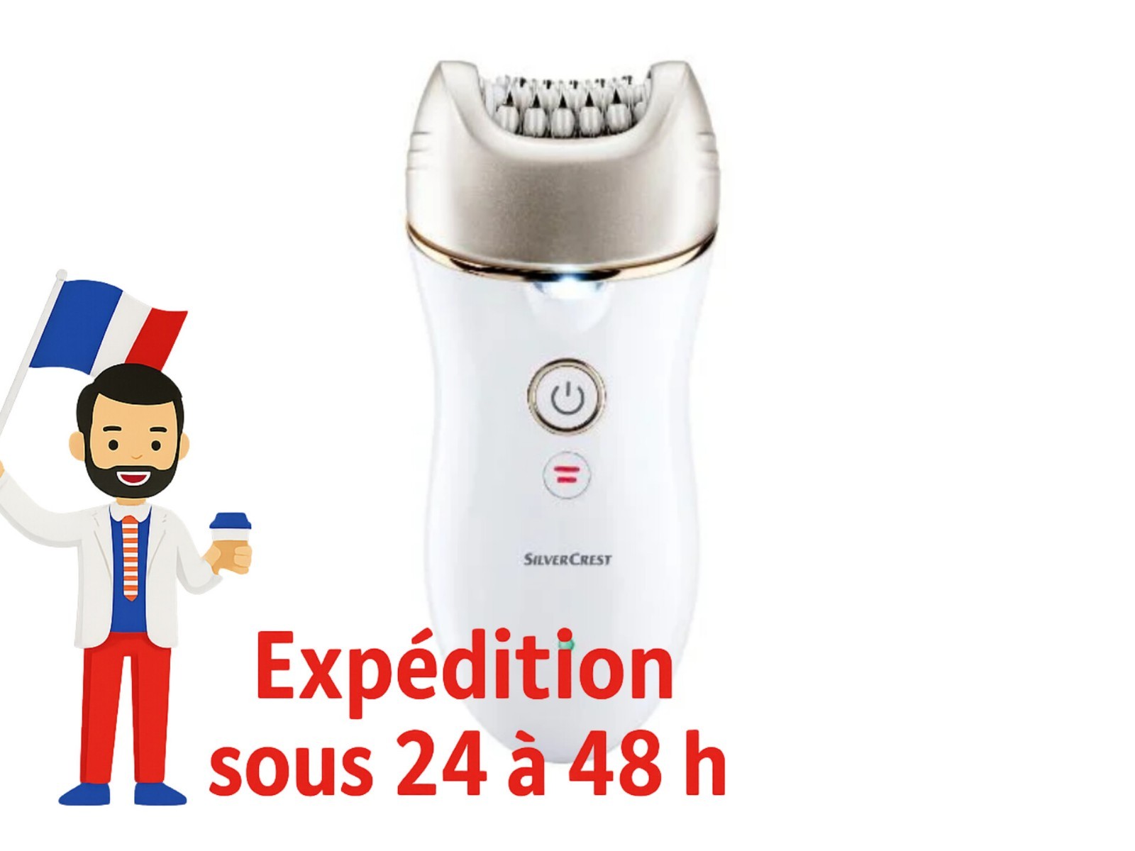 Épilateur Silver Crest pour femme épilation corps et jambes étanche lavable