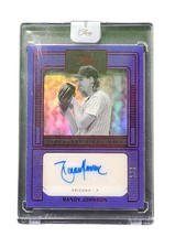 2023 Panini Three and Two Lone Star Signatures Randy Johnson #LS-RJ Purple