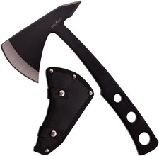 Perfect Point Throwing Axe   Black/Satin Finish Stainless Steel Blades Black