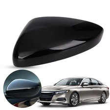 Left Driver Side Mirror Cover Cap No-Turn Signal For 2018-2022 Honda Accord
