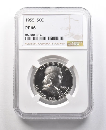 1955 Franklin Half Dollar PF66 NGC Great Contrast *8933