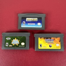 Nintendo Gameboy Advance  Lot of 3 Games, Pac-man, Monster Trucks, Texas Hold em