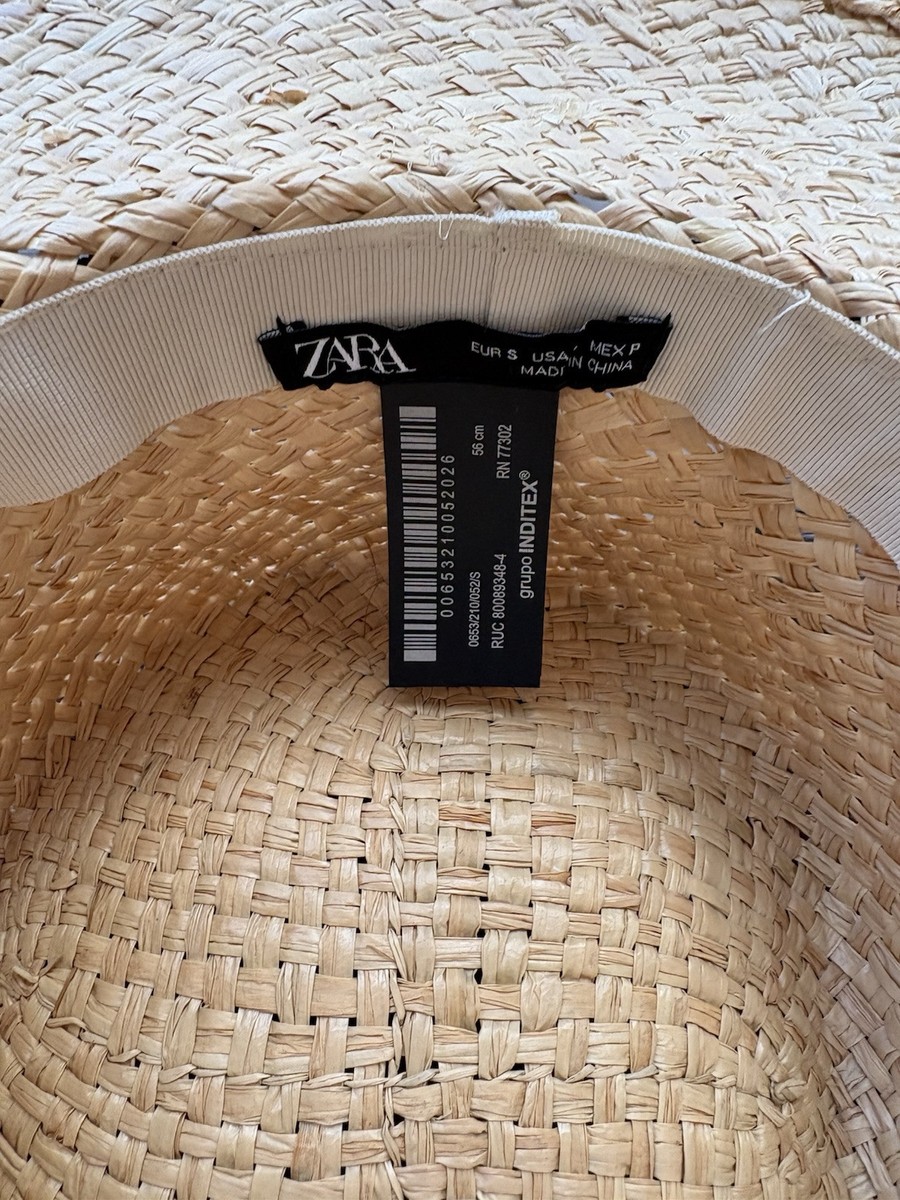 ZARA straw hat size S (56cm) EUC worn once View 6
