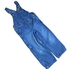 Wrangler Kids Classic Denim Bib Overalls 5T Multiple Utility Tool Pockets Cutie