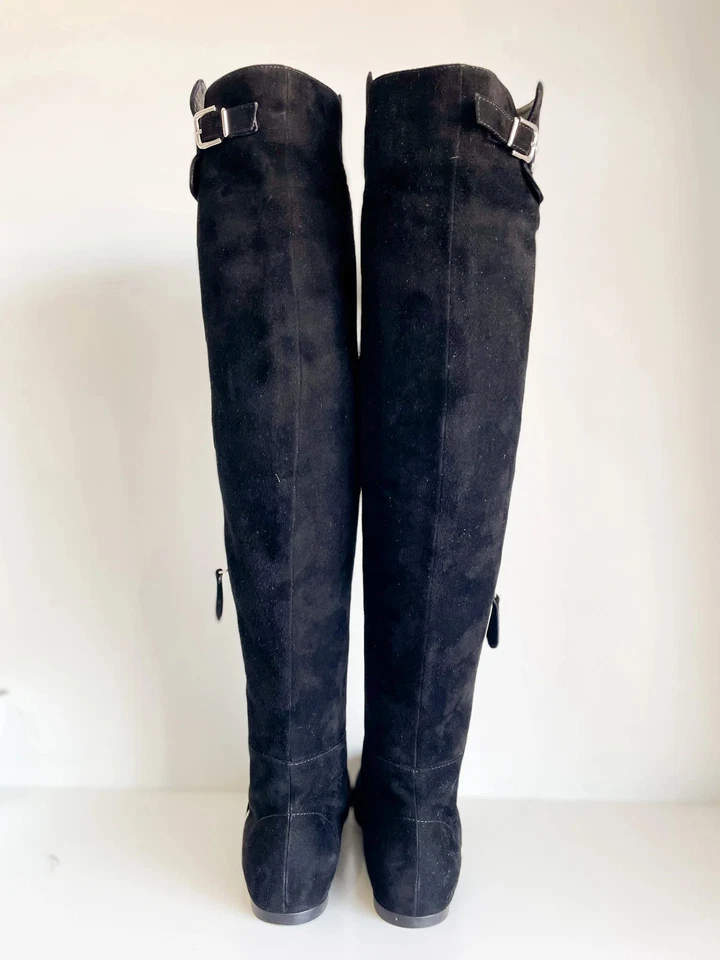 Botas hasta la rodilla de gamuza Gianvito Rossi Foto 3 de 4