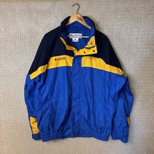 Vintage Columbia Jacket Mens Large Blue Yellow Bugaboo Ski Colorblock 90s