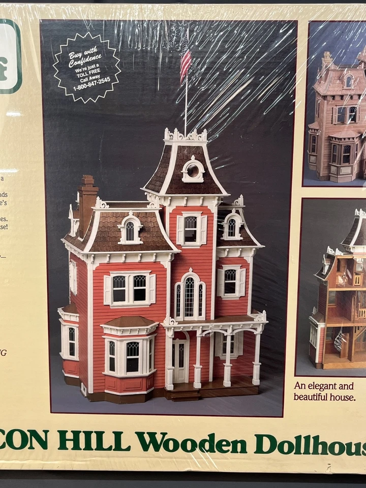 1983 Greenleaf THE BEACON HILL деревянный кукольный домик набор #8002 новый в заводской упаковке - Изображение 3 из 4