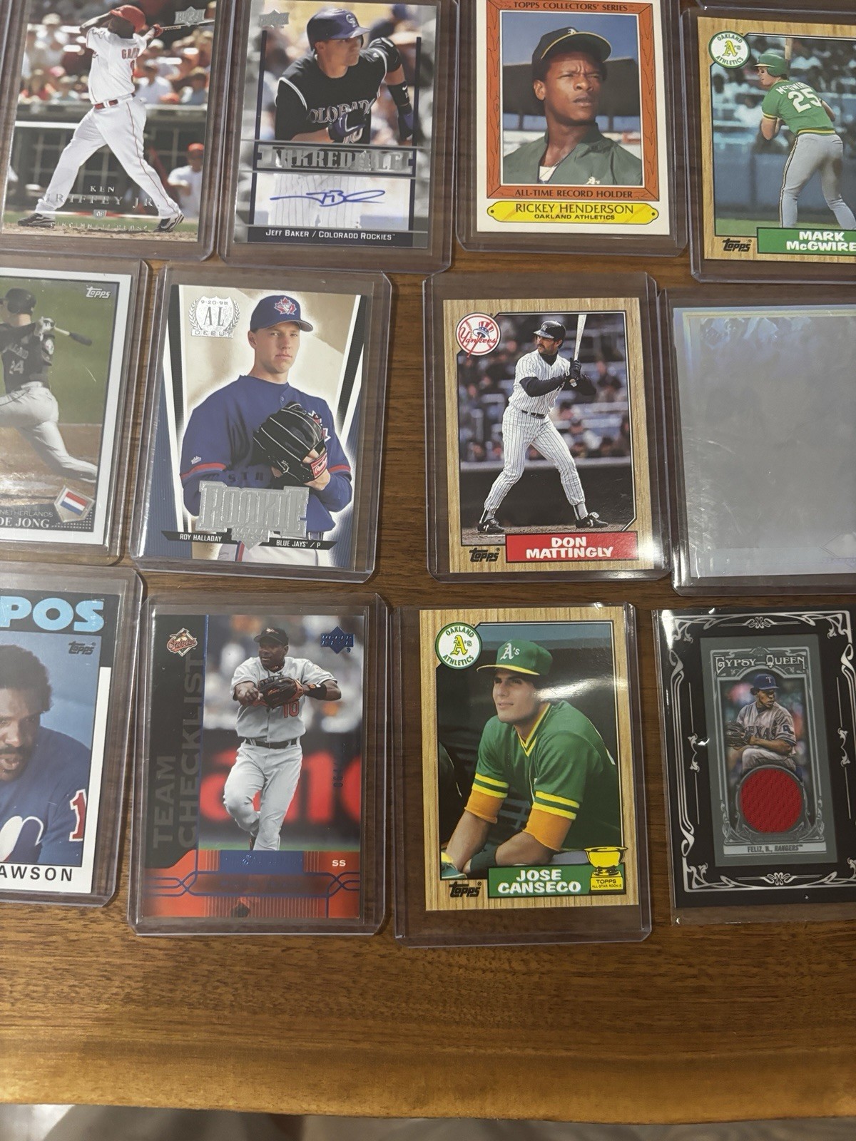 65 80’s/90’s Baseball Lot Of HOF/Rookies/Numbered/Relic/Auto/Patch GREAT VALUE!! view 16