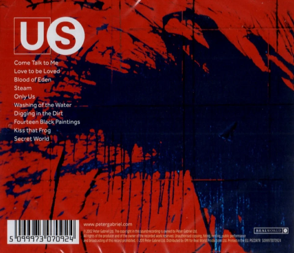 Peter Gabriel - Us (CD-Album Real World Records) Neu & OVP 2011 - Bild 2 von 2