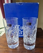Tudor Crystal Pair of Boxed Cut Crystal Glasses-39