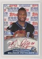 2009 Topps Rookie Premiere Auto Red Ink Brandon Pettigrew #RPA-BP Auto pt8