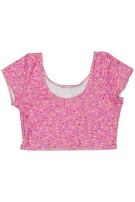 Black Milk T-Shirt Damen Shirt Kurzärmliges Oberteil Gr. L Pink #wpszza2