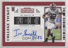 2019 Contenders Draft Picks College Ticket Irv Smith Jr (White Jersey) Auto c2l