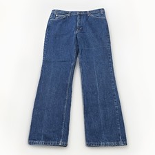 VTG Levis 517 Jeans Mens 36x30 Fits 35x29 Blue Denim Bootcut Orange Tab USA