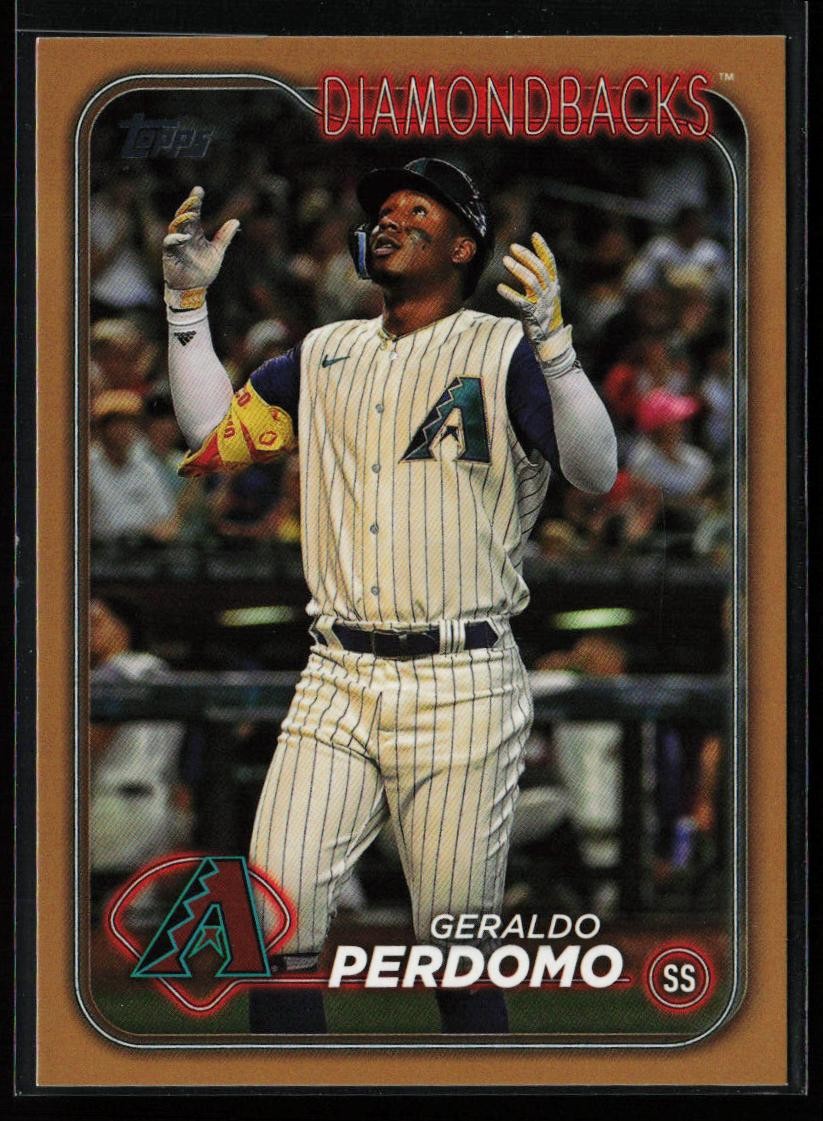 Geraldo Perdomo 2024 Topps #41 Gold Arizona Diamondbacks SN