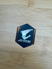 Genuine GIGABYTE AORUS Metal Case Badge Sticker - New - X870 Motherboard Series