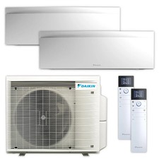 DAIKIN Multisplit Klimaanlage | Emura 3 | Mattweiß | 2,5 kW + 2,5 kW