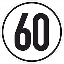Bender znak prędkości 60 km/h 200mm